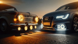История развития автомобильного освещения