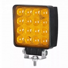 Фара LED 48W Квадратная (16*3W Epistar) Желтый свет 12-24V Spot